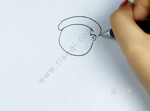 简单的消防员怎么画消防员的简笔画