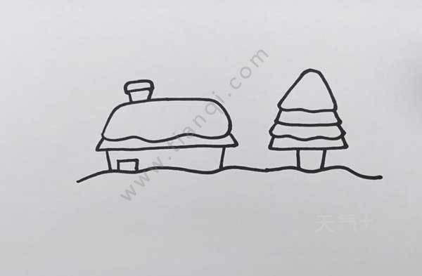 冬天怎么画简单好看冬季简单画