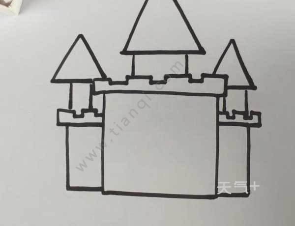 城堡是怎样画的城堡图片简笔画