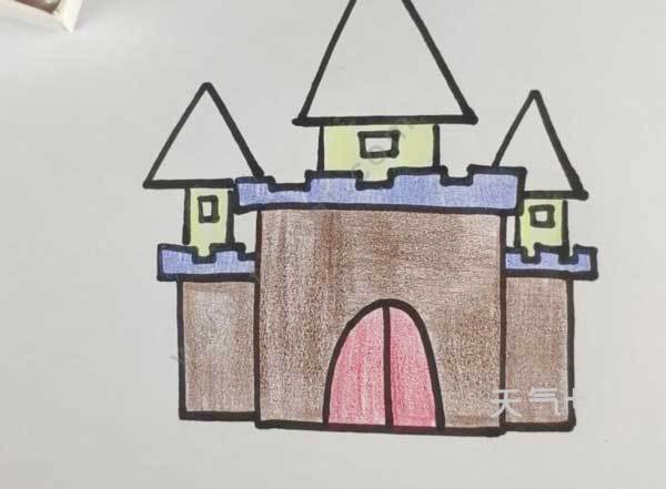城堡是怎样画的城堡图片简笔画