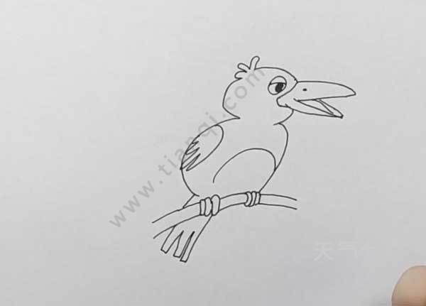 简单乌鸦怎么画 简单的乌鸦画法