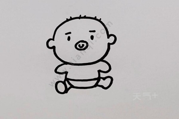 可爱的小婴儿怎么画小婴儿简笔画大全可爱
