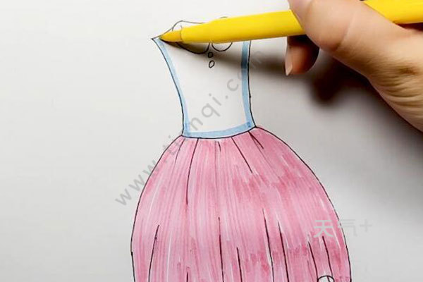 小裙子怎么画小裙子简笔画步骤