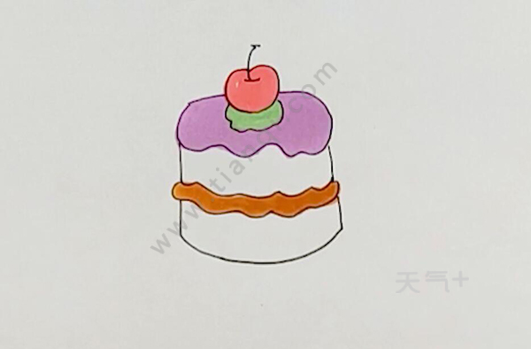 蛋糕怎么画简单又好看 生日蛋糕简笔画