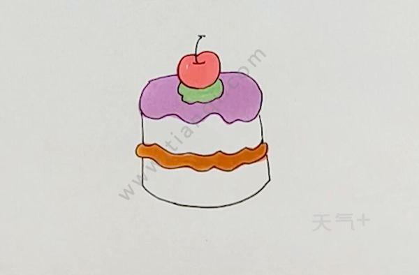 蛋糕怎么画简单又好看 生日蛋糕简笔画