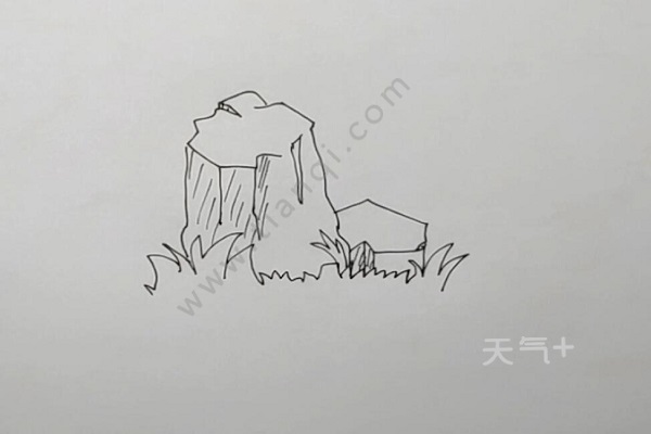 简笔画石头的画法 小石头简笔画怎么画