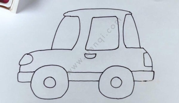 小汽车怎么画好看简单 简单的小汽车怎么画