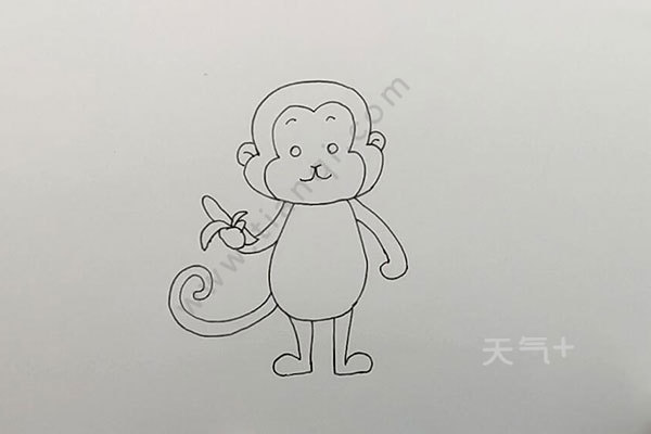 小猴子的简单画法 如何画小猴子