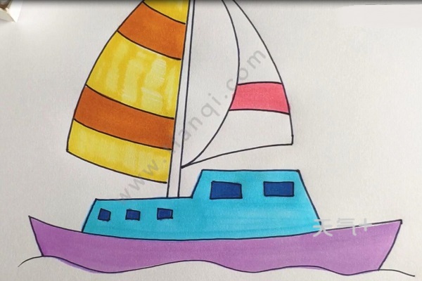 帆船怎么画漂亮又简单 好看的帆船画法