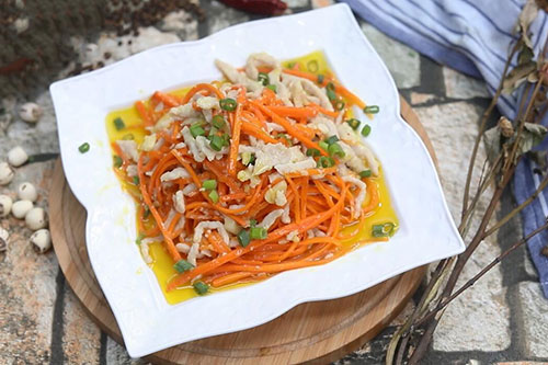 胡萝卜炒肉丝的做法 胡萝卜炒肉丝怎么炒