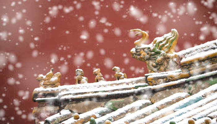 北京下雪了!新鲜雪景图已