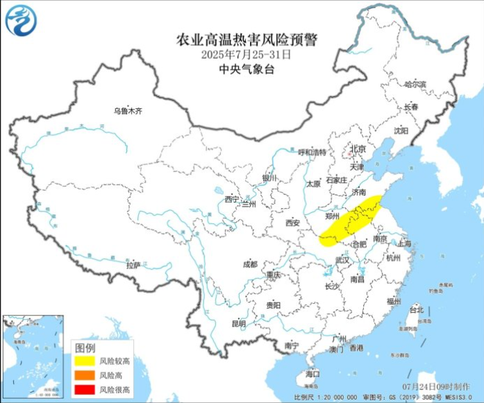 农业农村部与中国气象局联合发布农业高温热害风险预警