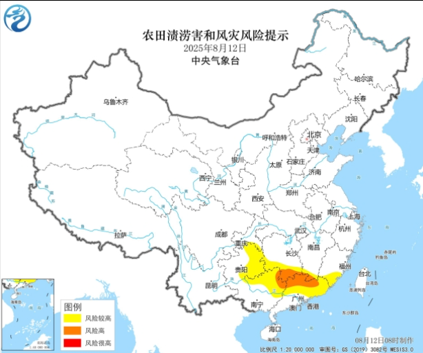 中国气象局联合发布农田渍涝害和风灾风险提示