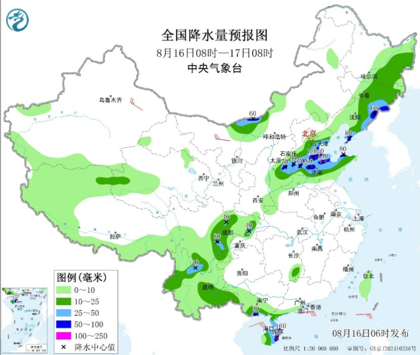 未来三天东北华北多对流性降雨 华南降雨再度增多增强