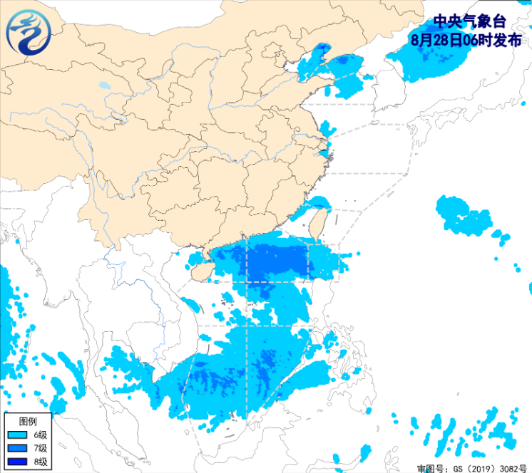 近海海域近期风力活跃 未来三天多海域有5-7级风