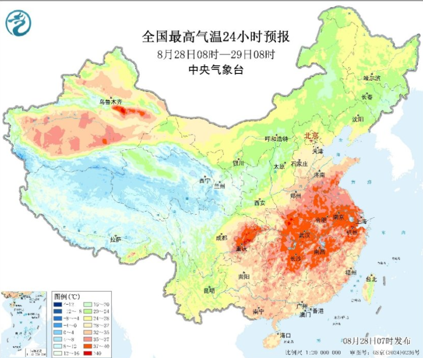 今日强降雨与高温并存 北方降雨进入尾声 长江中下游高温持续