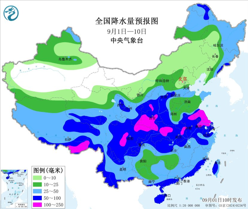 全國(guó)天氣動(dòng)態(tài)：降水不均，高溫多變