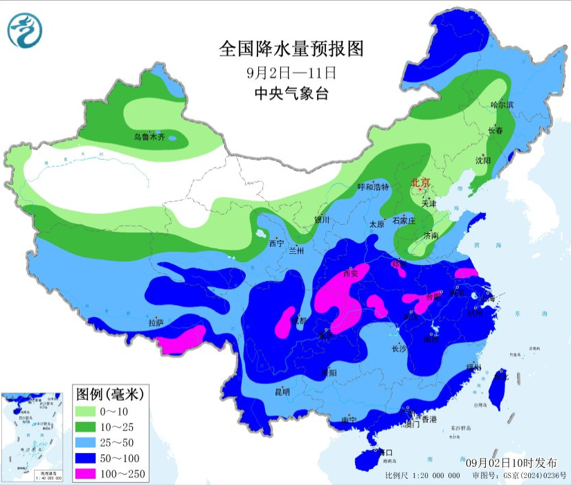 未来十天华西雨日增多 南方高温强度减弱