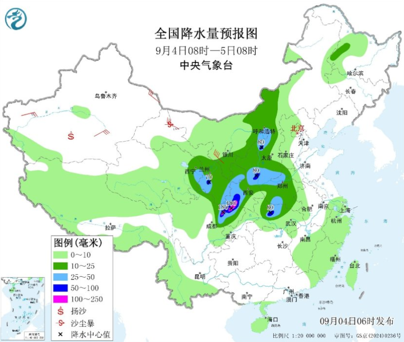 華西秋雨8月25日開啟偏早8天 未來十天多地降雨頻繁 北方遭冷空氣大風(fēng)降溫