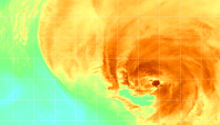 17号台风玫瑰卫星云图最新实况 2022年十七号台风云图追踪