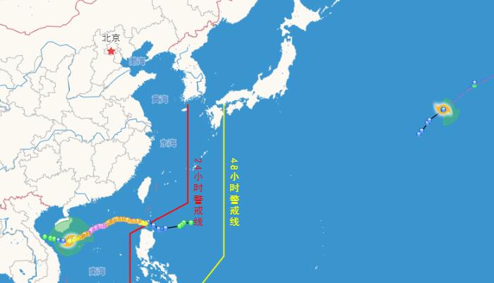 2022年21号和20号双台风最新路径趋势图 “海棠”会影响我国吗