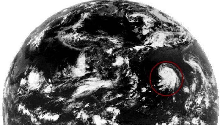 2023年6月8日3号台风古超卫星云图更新：云系相对聚集均匀