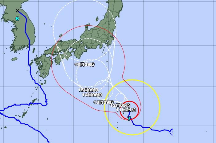 台风路径实时发布7号台风路径图 兰恩将8月15日进入日本