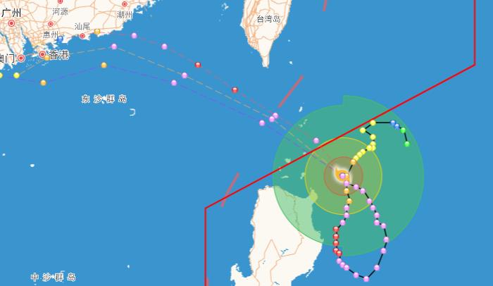 9号三亚台风路径实时发布系统 台风苏拉影响三亚将有较明显降雨