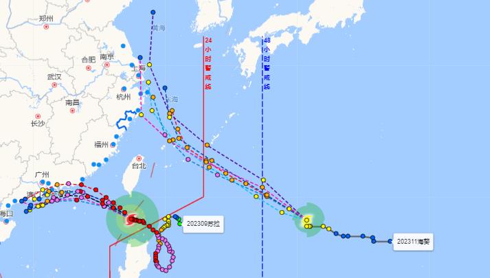 温州台风网台风2023及时旅途图 昔时台风海葵是否登陆我国华东