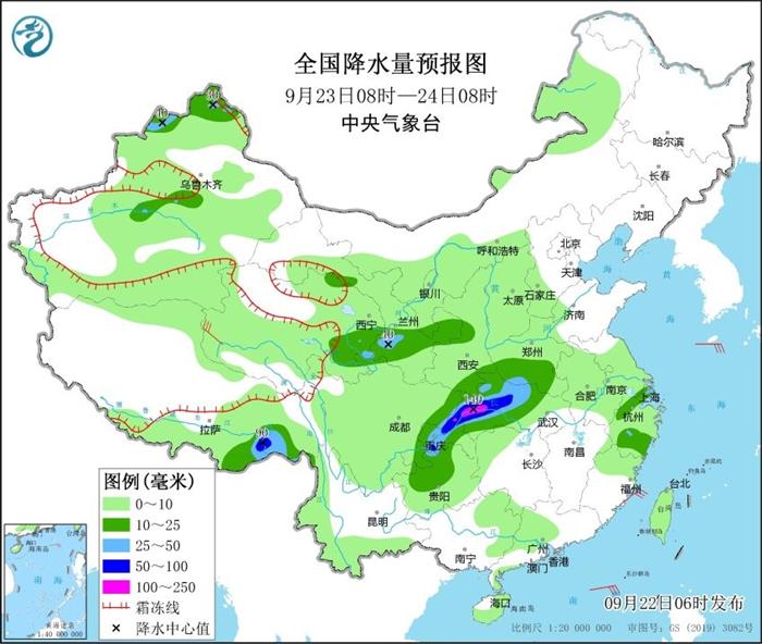 四川重庆湖北等地将有强降水 受弱冷空气影响新疆内蒙古等地将降温