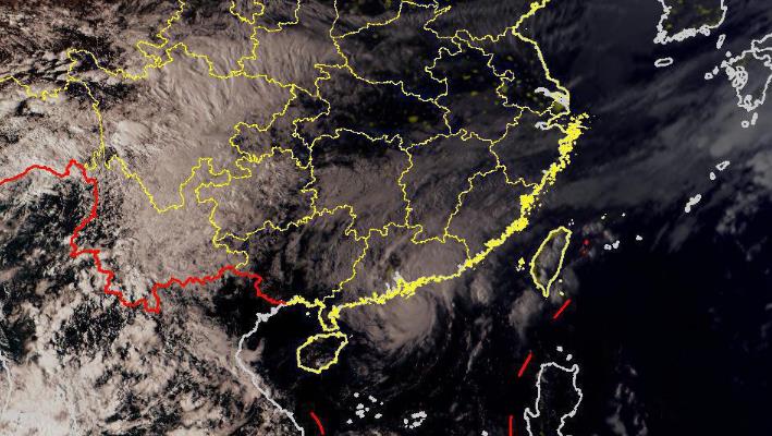 台风路径实时发布系统14号卫星云图 台风“小犬”将在哪里二次登陆