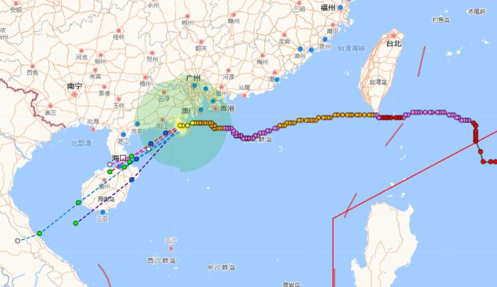 2023温州台风网台风小犬实时路径图 台风小犬减弱未来登陆还是停编?
