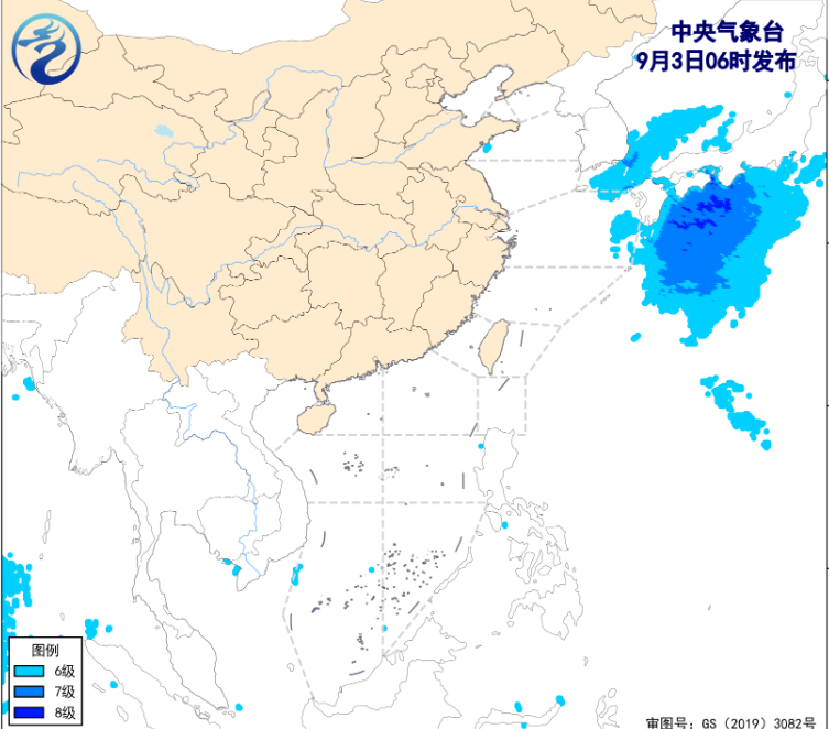 我国近海海域近期天气平稳 未来三天风力持续较小