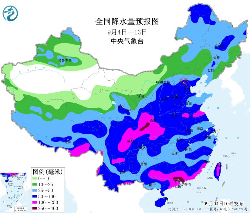 未來十天華西多雨江南華南北部仍有高溫