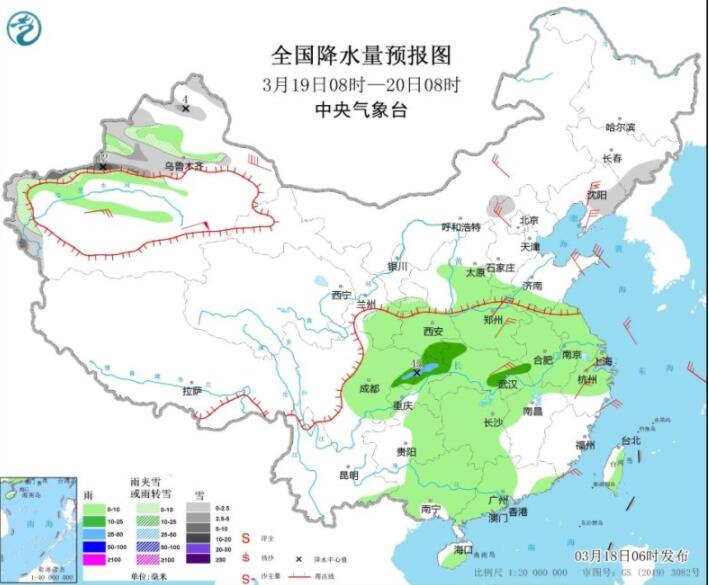 北京河北等仍有明显降雪 江浙沪等强降雨正在酝酿