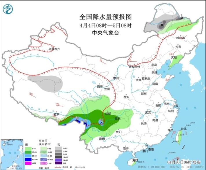 清明假期第1天全国大部天气晴好 西藏四川云南等有降雨