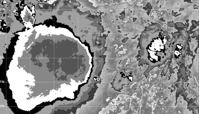 第1号台风马勒卡最新卫星云图更新 4月9日一号台风路径实时发布系统云图分析
