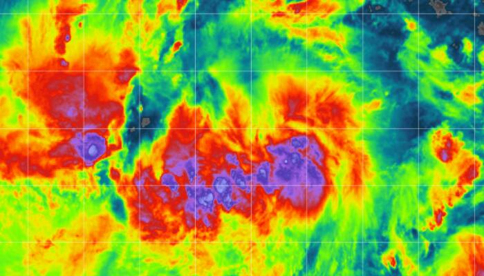 4月11日第1号台风最新超清云图 2022台风马勒卡卫星云图实时更新