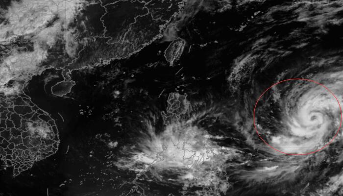 2022年4月12日台风马勒卡卫星云图 第1号台风最新清晰云图追踪