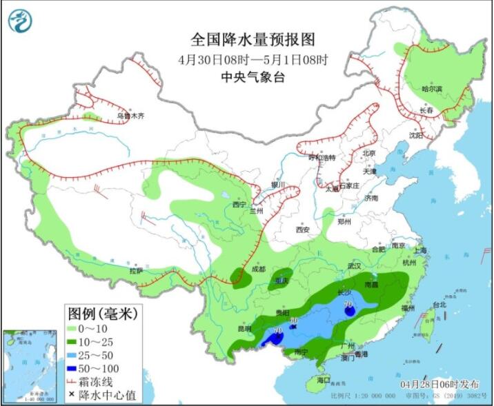 湖南湖北江西等局部暴雨 冷空气影响河南等降温显著