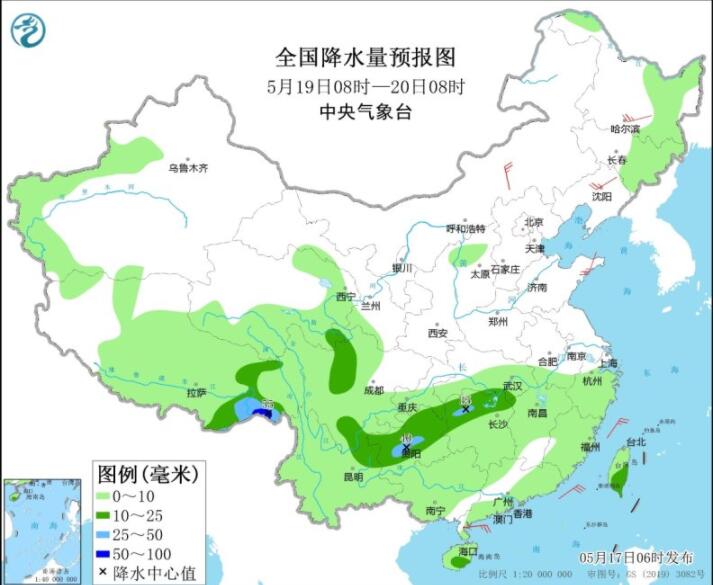 西南西藏部分地区有暴雨 中东部无明显降水气温回升