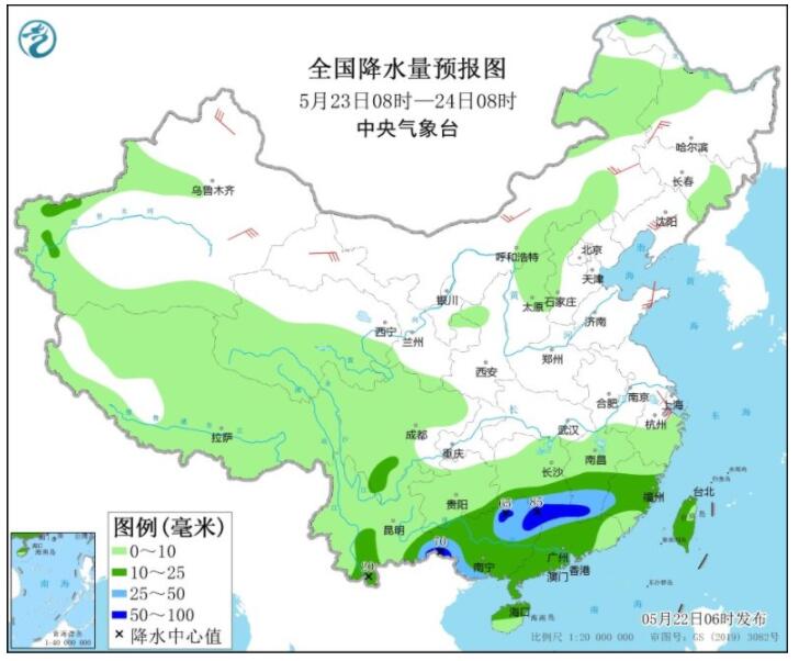 贵州云南等地有降雨天气 山西河南等地有高温