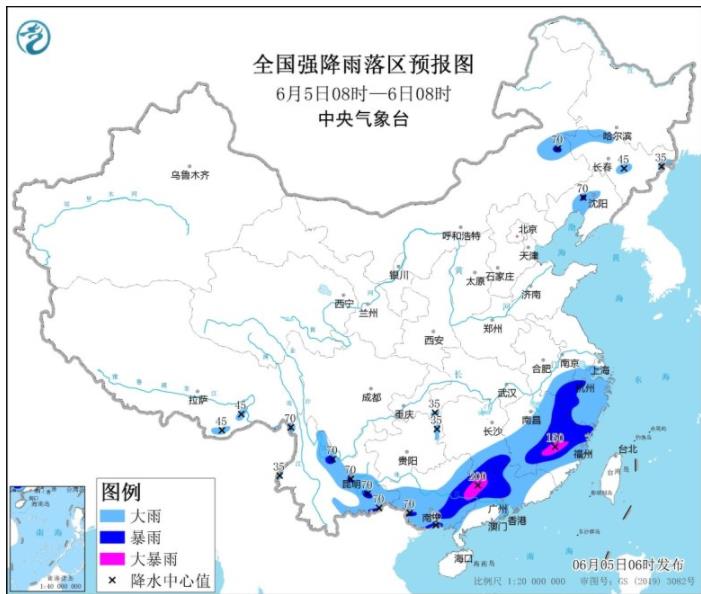 端午假期最后1天湖南广东等强降雨 局部谨防强对流天气