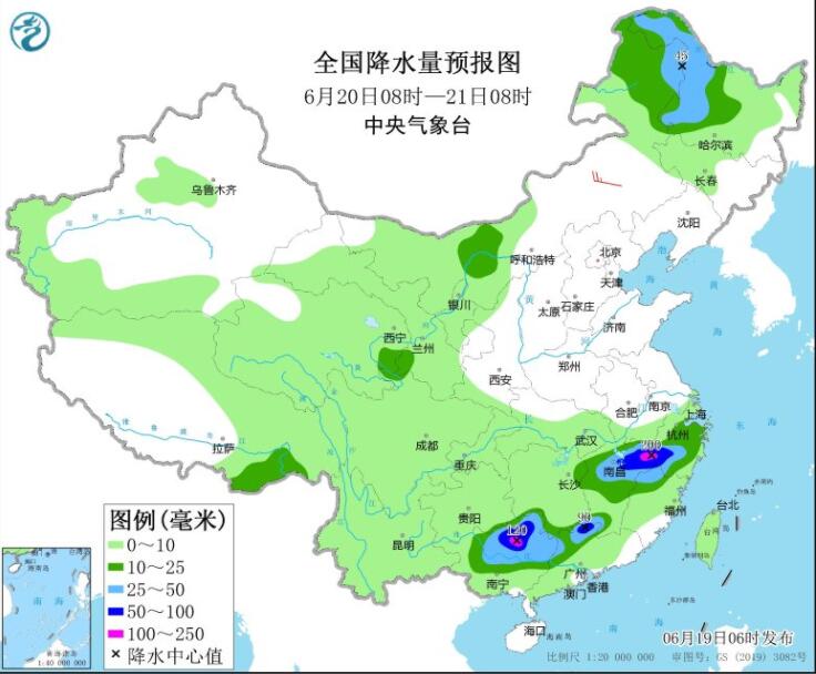 江南华南仍有暴雨伴强对流 华北黄淮等地高温天气持续