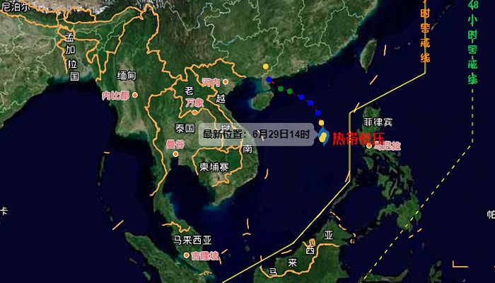 3号台风温州台风网台风路径图 暹芭路径实时发布系统最新路径趋势