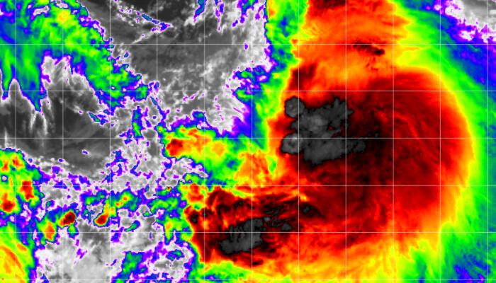 7月1日4号台风艾利高清卫星云图 台风路径实时发布系统云图发布