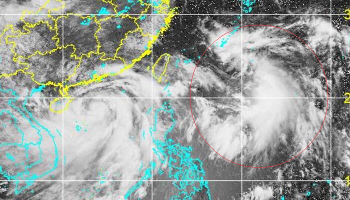 7月1日4号台风艾利高清卫星云图 台风路径实时发布系统云图发布