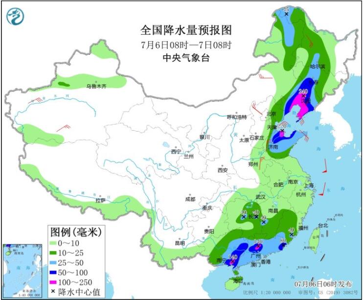 台风残余影响两广山东等有强降雨 新疆河南陕西等高温来袭