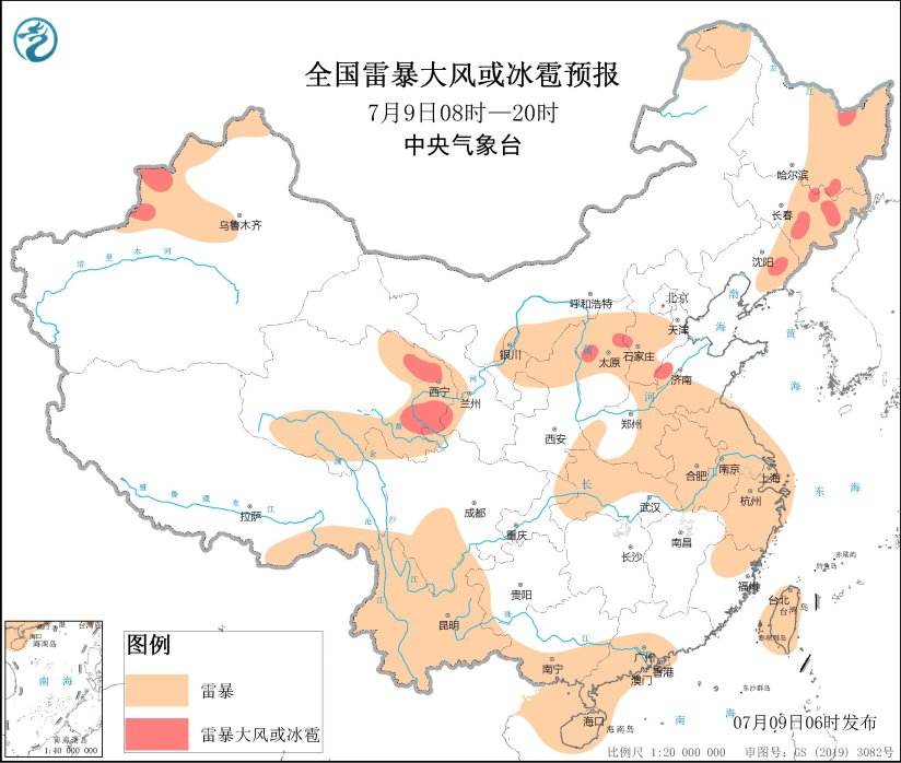 黑龙江吉林湖南等地出现强降水 辽宁吉林陕西等地有强对流天气