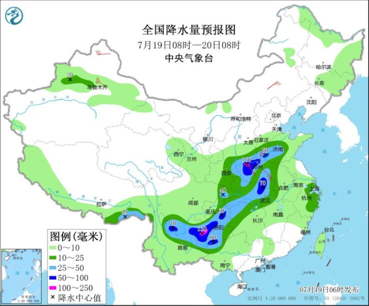 贵州河南等部分地区有大暴雨 南方高温将再度发展